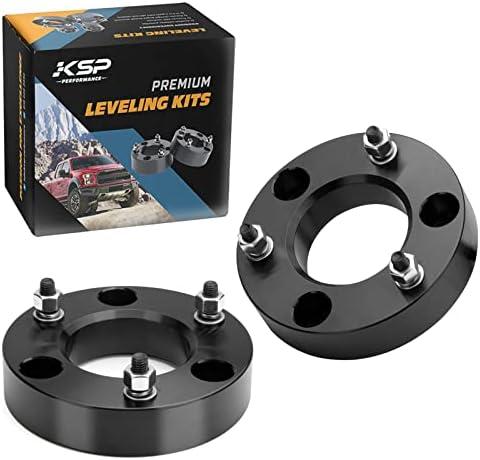KSP 2" Silverado Leveling Lift Kits, 2in Front Suspension Lift Spacers Compatible With Chevy Silverado GMC Sierra 1500 2007-2024, 2pcs Aluminum Strut Spacers Increase 2inch Space on Pickup&Trucks