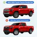 Window Visors Rain Guards for 2024 2025 2026 Toyota Tacoma Double Cab, Out-Channel Window Vent Wind Deflectors Visors Shades for 24 25 26 Tacoma 4 Full-Size Cab