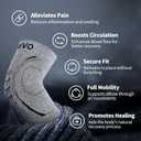 CAMBIVO 2 Pack Elbow Brace for Women and Men, Elbow Compression Sleeve for Tendonitis, Golf Elbow, Tennis Elbow, Arthritis, Bursitis, Weightlifting, and Basketball (Large, Grey)