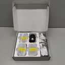 Rraycom 4Pack 5G/2.4G Security Cameras Wireless Outdoor,2K Battery Powered AI Motion Detection Siren Alarm WiFi Home Indoor Camera, Color Night Vision, 2-Way Talk, Waterproof, Works w/Alexa, Cloud/SD (Black)