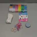 Funtopia Beads for Crafts, Pony Beads Keychain Making Kit, Bead Pets Art Crafts for Kids Beginners, Birthday Party DIY Craft for Girls Boys (1500 Bead, 30 Designs)