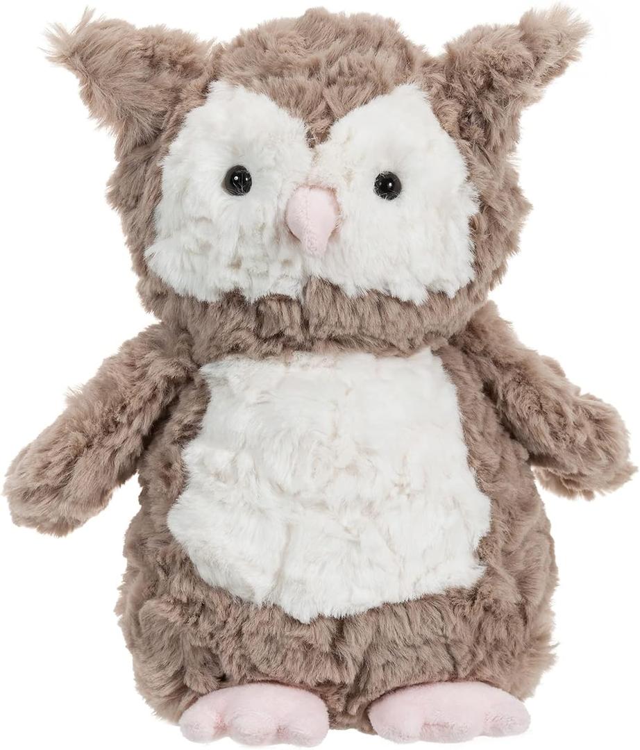 Apricot Lamb Toys Plush Brown Owl Stuffed Animal Soft Cuddly Perfect for Child (Brown Owl,9.5 Inches)