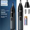Norelco Philips Nose Trimmer 3000, for Nose, Ears, Eyebrows, NT3600/62 (Latest Version)