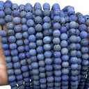 ABCGEMS (2.5mm Large Hole- Matte Finished) Afghanistan Lapis Lazuli Beads (Located in The Remote Kokcha River Valley, High in The Hindu Kush Mountains) Smooth Round 8mm (Not Shiny)