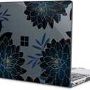 Case for 13.5" Microsoft Surface Laptop 5/4/3 with Metal Palm Rest ONLY 2019-2022 Release Models:1868/1951, Plastic Hard Shell Case with Keyboard Cover & Screen Protector, Flower Dahlia
