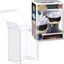 Premium Protector Case Compatible with Funko 4" Inch Pop Vinyl Figures - Ultra Clear, Heavy Duty 0.5mm Thick, Protective Film, Locking Tab (100 Pack)