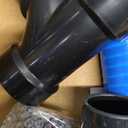 (1 Pack) Yariwiz 1-1/2" Matte Black Bathtub Tub Drain Kit Blue Elastic Tube Bath Waste Overflow Drain Tube Assembly with Universal Lift & Turn Bathtub Drain and Overflow Faceplate Matte Black