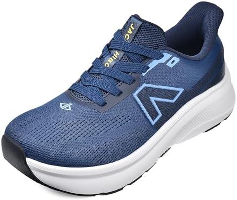 JACKSHIBO Slip in Men Hands Free Wide Toe Box Shoes Slip on Trail Running Walking Tennis Athletic Sneakers Width Arch Support Plantar Fasciitis Orthopedic Shoes with Cushion Thick Zero Drop Sole Size 11
