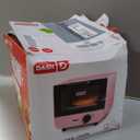 Dash Mini Toaster Oven - Sleek & Stylish - For Creative Homemade Treats - Compact, Space-Saving Design - adjustable temperature dial - Removable Baking Tray - Pink, + Auto Shut Off Feature