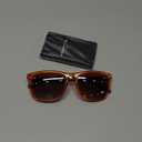 MERRY'S Unisex Polarized Aluminum Sunglasses Vintage Sun Glasses For Men/Women S8286 (Tra Orange Frame/Brown Gradient Lens/Black Temples)