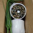 SAJANDAS Set of 2 Artificial Monstera Deliciosa Plants in Pots, Fake Tropical Palm Tree with Greenery Leaves Stems, 28 Inch Artificial Cheese Plant for Home Bathroom, Office, Windowsill Decor