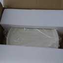 KIVY Round Decorative Concrete Tray 11x1,5 Inch - Modern Circle Coffee Table Tray - Home Decor Flat Bowl for Livingroom & Bedroom - Bandejas Decorativas - Circle Coffee Table Centerpiece (Cream)