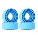 INJORA 2PCS Silicone Rubber Insert Foam for 146-149mm (5.75" OD) 2.2" Tires(Blue)