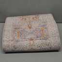 GENIMO Kitchen Mats for Floor, 2PCS Kitchen Rugs Non Slip Washable, Waterproof Anti Fatigue Mat, Comfort Standing Runner Rug for Sink, Office, Laundry, Home, 17.3"x47"+17.3"x30", Orange&Brown