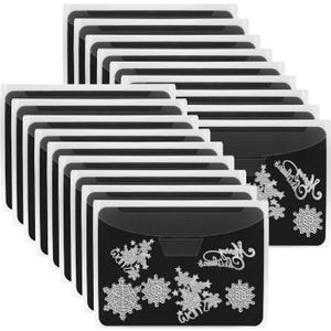 UNIMEIX 144 Pcs Magnetic Sheets for Die Storage Stamp and Die Storage Pockets Die Cut Storage for Card Making (72 Pcs Sheets+ 72 Pcs Bags, 0.8 mm Thickness