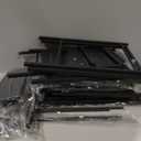 SWTYMIKI Coffee Bar Cabinet for Home - Farmhouse Coffee Stand Station Multi-Purpose Storage Cabinet with Adjustable Feet, Drawers - Kitchen Bar Table for Living Room, Corner, Small Space, Black