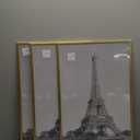 upsimples 16x24 Picture Frame Gold 3 Pack, Scratch-Proof Poster Frames 16 x 24 for Photo Gallery - Slide-In Strips, Horizontal or Vertical Wall Mounting