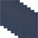 MECCANIXITY Glitter Heat Transfer Vinyl Iron On Vinyl Navy Blue 12" x10" for DIY T-Shirt, Bag, Shoes, Hat, Uniform, Pillow Pack of 6