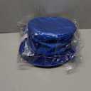 Poen Christmas Tree Topper Hat Shiny Sequins Top Hat with Bow Lengthened Ribbon Tree Topper Santa Christmas Decorations for Xmas Gift Ideas Holiday Winter Party Ornament Supplies(Royal Blue)