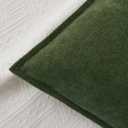 Kevin Textile Spring 16x24 Inch Lumbar Pillow Cover 1 Pack Soft Boucle Textured Decorative Waterproof Rectangle Cushion Elegant Accent Pillow for Couch Sofa Chair Bed Indoor Outdoor Moss Green