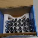 Set of 24, 14 mm x 1.5 Wheel Spike Lug Nuts, M14x1.5 Conical Bulge Seat, Closed End Spiked Lug Nuts with 1 Socket Key for Silverado Sierra 1500Aftermarket Wheel (Chrome)