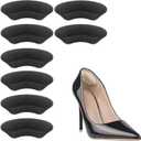 Domejo Heel Pads for Loose Shoes – 4 Pairs Self-Adhesive Heel Grips, Anti-Slip Shoe Inserts, Blister Prevention Cushions, Comfortable Heel Protectors for Men and Women
