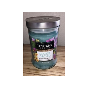 Tuscany Candle, Limited Edition Seaside orchid, With Essential Oils, Sea Breeze and Coastal Blooms 18OZ