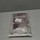 PANGSINNE Beige Linen 100% Blackout Curtains - 45 Inches Long 2 Panels Set for Kitchen Thermal Insulated Black Out Back Tab Drapes Room Darkening Cream Short Window Curtain