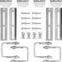 4 Pack 8"/10"/12" Boat Trailer Bunk Brackets for 1.5" x 3", 2" x 3", 3" x 3" Boat Trailer Crossmember