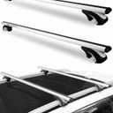 Car Roof Rack Cross Bars 55 Thick Aluminum Crossbars Universal Roof Rack Adjustable Roof Cross Bars with 200 lbs Load Capacity Fits Most Vehicles with Existing Raised Side Rails with Gap