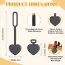 2 Pcs Magnetic Hat Clips for Travel on Bag, Silicone Sunhat Holder, Hat Clip for Caps & Beach Hats, Cap Clip for Beach