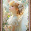 16x20 Frame Champagne Gold, Elegant Ornate 20x16 Picture Frame with Floral Trim, for 16 x 20inch Gallery Photo Pic with HD Plexiglass, 1.6in Widen 0.8in Thick, Horizontal Vertical Wall Display