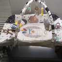 Baby Gym Play Mat, 8-in-1 Tummy Time Mat & Activity Gym, Washable Ball Pit, Infant Play Mat with Detachable Toys for Sensory Exploration and Motor Skill Development (Black White)