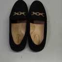 Loafers for Women Business Casual Shoes Comfortable & Lightweight Penny Loafers Slip On Work Flats (8.5 Wide, Black Suede)