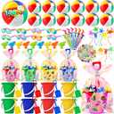YADIYA Pool Party FavorsBeach Summer Party Favors for Kids,146 PCS Beach Toys For Kids Ages 4-8,Summer Toys with Beach Balls,Kids,Sand Buckets,Sticky Toys-Pool Party Decorations