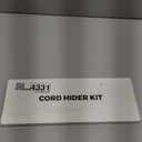 Yecaye Cord Hider, 113in One-Cord Cable Concealer, Cord Covers for Wires on Wall, Easy Install Cable Management Kit for 2 Small Wires, Cables Raceway Home Office, W0.59in H0.4in, White