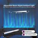 24W RGB LED Water Wave Light Bar with Remote | 200+ Colors & Adjustable Brightness for Gaming Room, Bedroom, Home Theater Ambiance Lighting (13.94 inch)