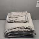 CozyLux Queen Comforter Set Oatmeal Seersucker 7 Pieces Bed in a Bag Queen Comforter Set with Sheets Luxury Soft Bedding Set with Down Alternative Comforter, Sheets, Pillowcases & Shams for All Season