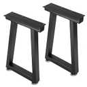 Taelakeni 22 Inch Metal Coffee Table Legs Bench Legs, Trapezoid