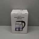 AZEUS Fast Boil Electric Water Kettle, 1.8L Large Capacity with Auto Shut-Off and Boil-Dry Protection, BPA-Free Borosilicate Glass &Stainless Steel (1.9 Quarts)