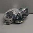 Solar Powered Ground lights 12 Pack,Waterproof LED Solar Lights Outdoor Solar Disk Lights Decorative,Solar Garden Lights for Landscape Pathway Patio Yard Walkway Path Lawn Driveway Lighting Warm White (Black)