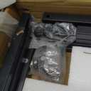 C-Shaped Side Table for Couch - Small Coffee Stand Sofa Tray Desk with Metal Frame and Waterproof Scratch Resistant, Modern End Accent for Living Room, Bedroom, Set of 2, Rustic Walnut