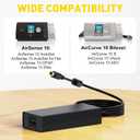 90W AC Adapter Replacement for Resmed AirSense 10 CPAP Machine/Elite/AutoSet/AutoSet for Her, AirSense 10 Power Cord; AirCurve 10 Bilevel 10 S/10 VAuto/10 ASV; 370001, resmed airsense 10 Power Supply