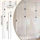 12FT Dust Barrier Poles 4 Pack, Retractable Aluminum Containment Poles Kit | Includes Zipper Wall, Plastic Film and Carry Bag for Home Renovation, Remodeling and Temporary Dust Containment Projects