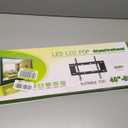 LAFLAURENT Fixed TV Wall Mount for 40"-80" TVs, VESA 200x200 to 600x400mm, Supports Up to 75kg, Easy Installation, Fits Most Studs and Concrete Walls, Black