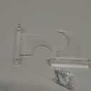 Uxcell Sword Wall Mount Holder, 1 Set Acrylic Light Saber Display Rack Wall-Mounted Sword Stand Display for Light Saber Sword Wall Bracket, Clear