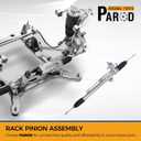 PAROD Rack Pinion Assembly Fit for Honda Odyssey 2007-2010 with Hydraulic Power, Replace#53601SHJA86