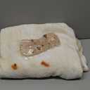 SeaRoomy Burritos Tortilla Throw Blanket, Tortilla Wrap Blanket, Novelty Funny Tortillas Round Blanket Giant Tortillas Round Soft Blankets for Adults and Kids (Beige, 60 inches)