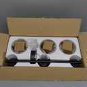 DLLT 3-Light Bathroom Light Fixtures: Black Modern Vanity Lights with 3 E26 Bulbs - Clear Glass Shade Bathroom Wall Lamp for Mirror Kitchen Living Room Hallway Cabinet Porch