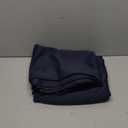 Cotton Flat Sheet Only, 100% Polyester Top Sheet 2Pcs, Cool & Breathable Flat Bed Sheets Wrinkle, Fade, Stain Resistant (Navy Blue Twin)